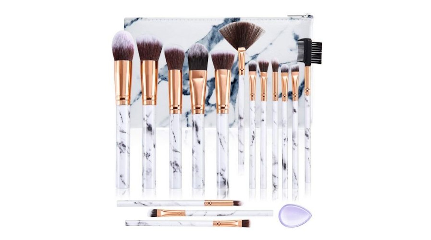 Marble Cosmetic Make Up Brushes Set
