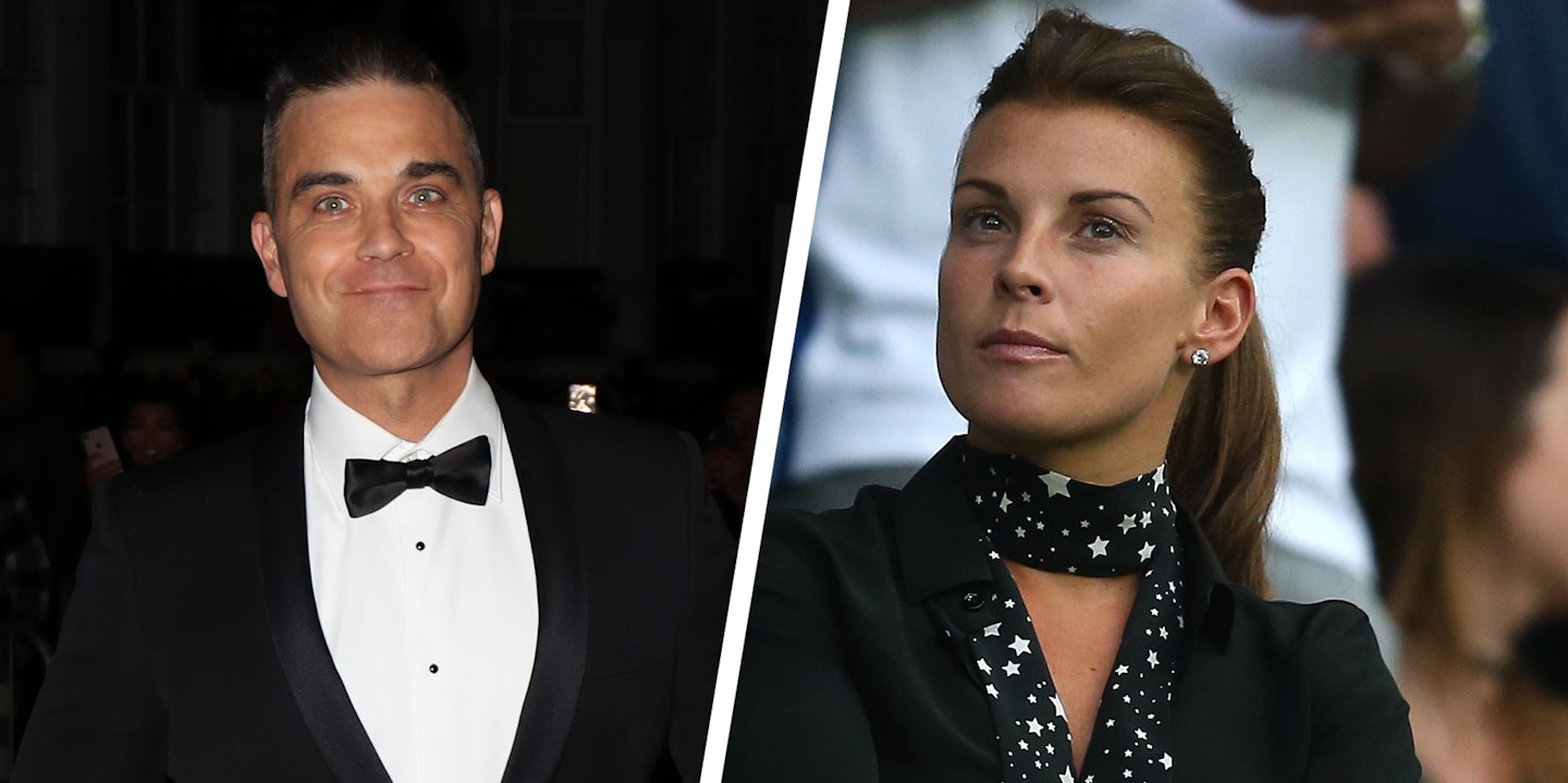 Robbie Williams and Coleen Rooney