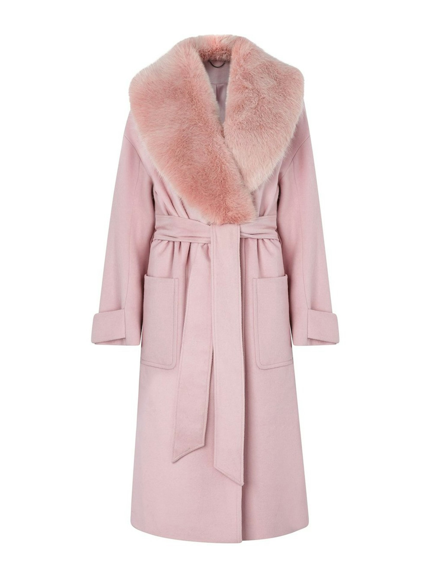Kitri, Pink Wool Blend Coat, £300