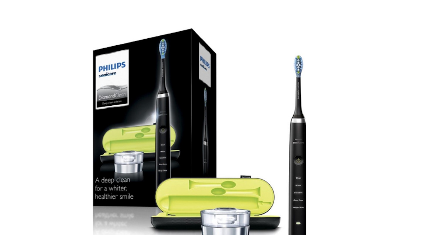 Philips Sonicare DiamondClean Electric Toothbrush, Two Pin Plug plus USB Travel Charger