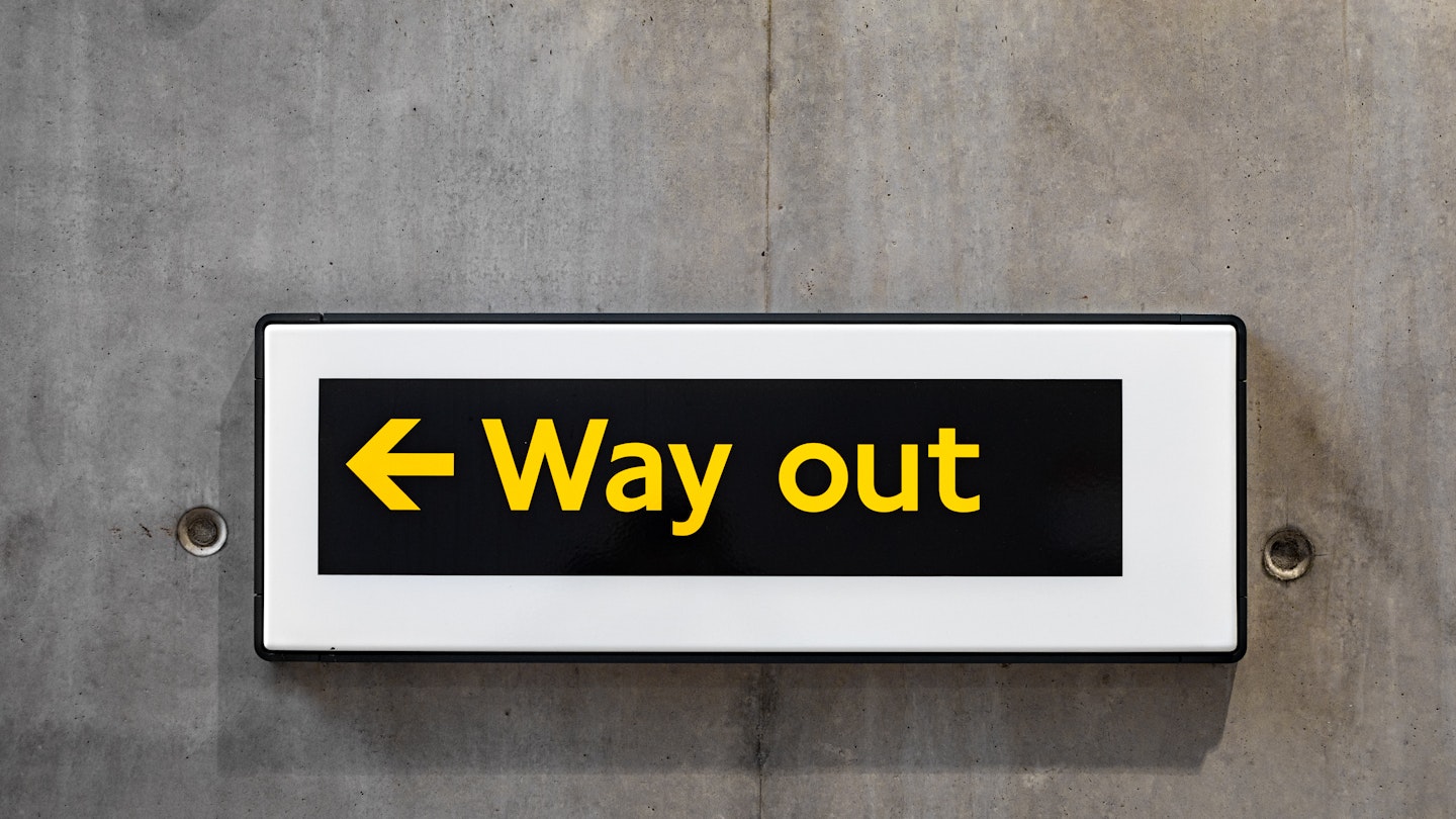 way-out sign