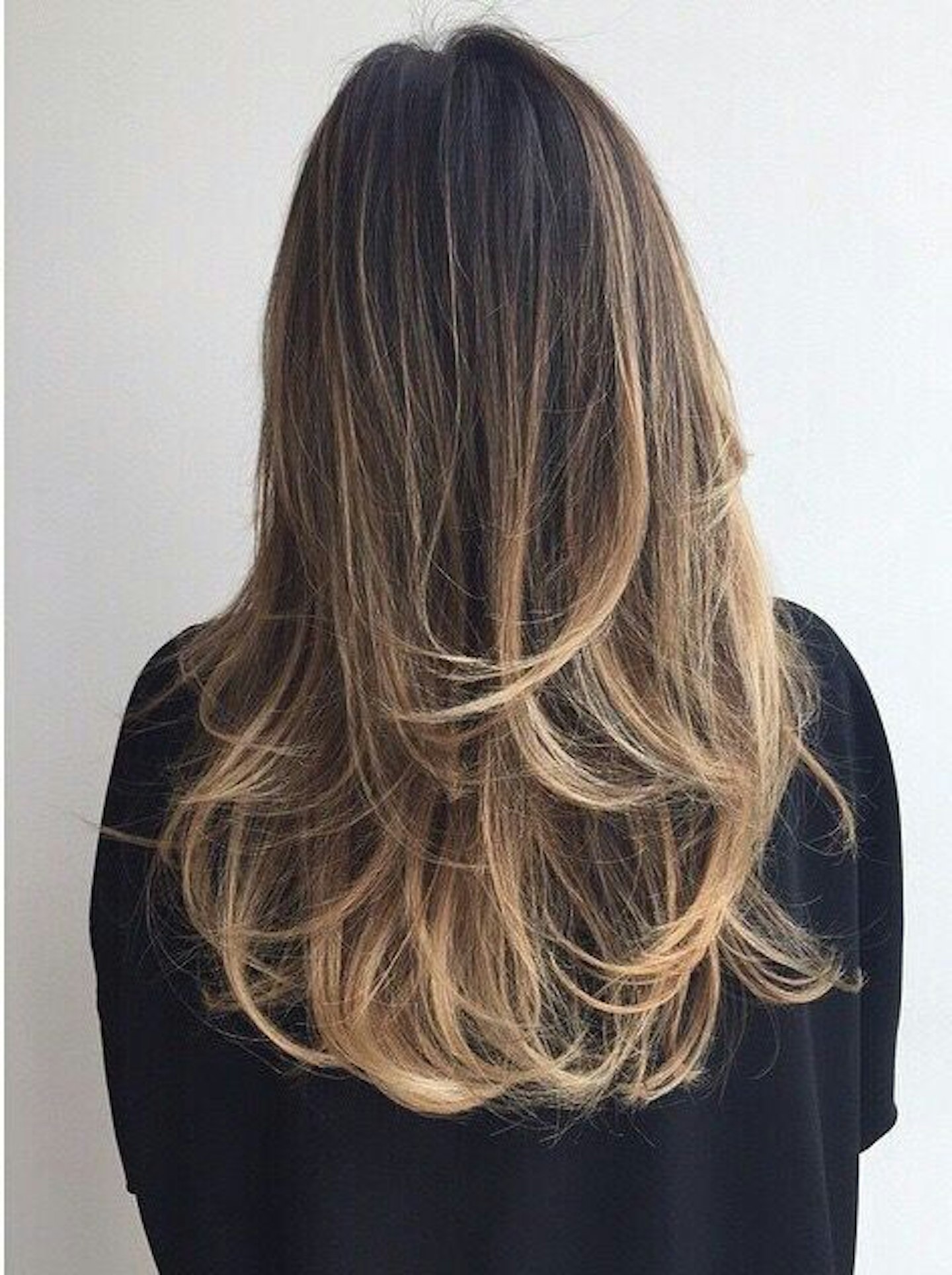 We love this the glint of this caramel shade through the ends.