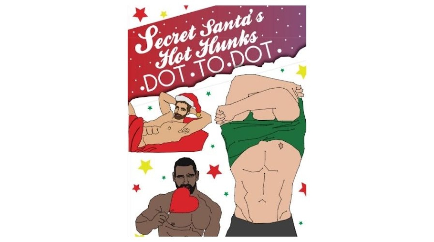 Secret Santa's Hot Hunks Dot To Dot