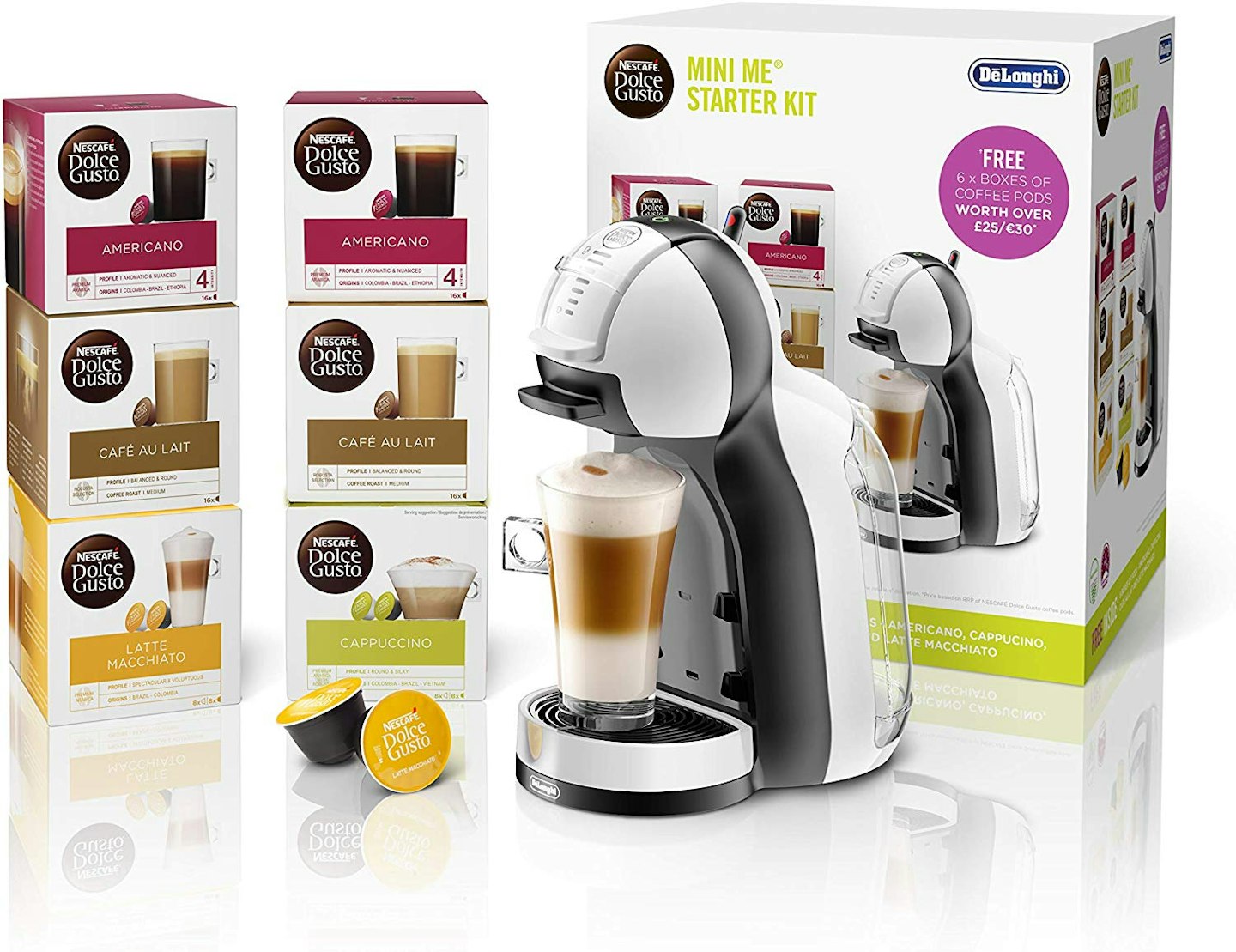 NESCAFu00c9 Dolce Gusto Mini Me Coffee Machine Starter Kit