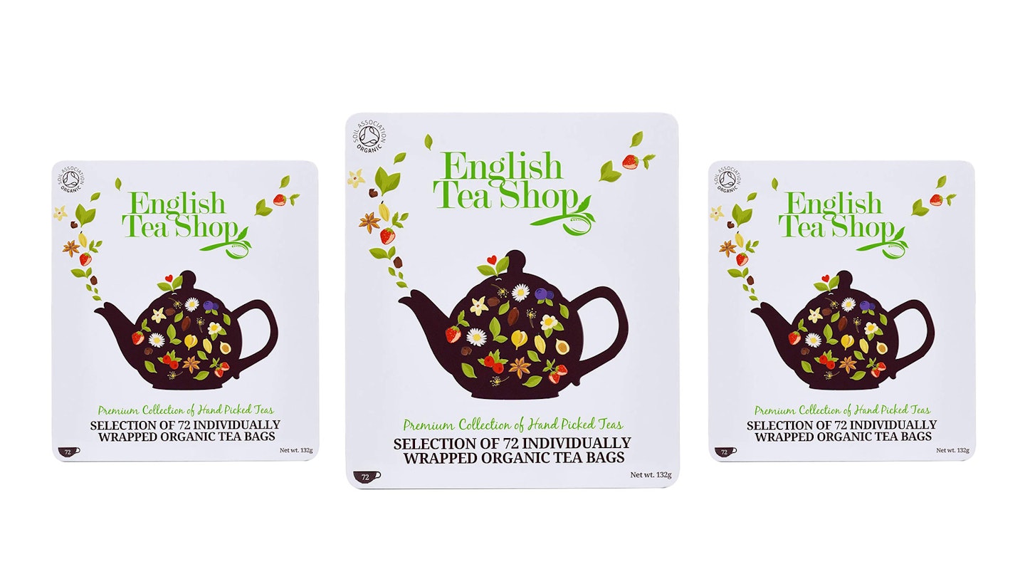 English Tea Shop Organic Luxury Gift Tin Tea Bags, Pack of 72