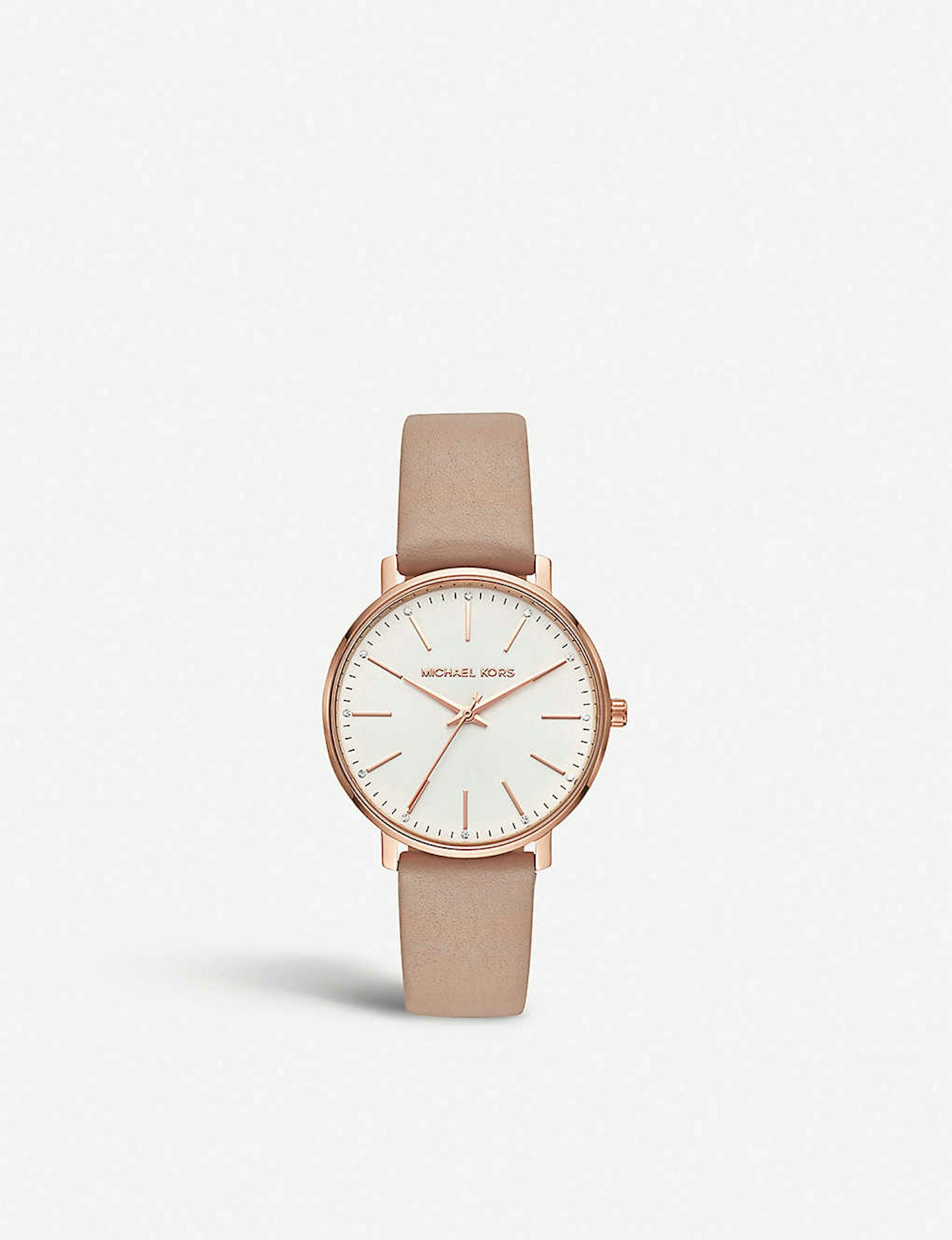 Michael Kors, Rose Gold And Stainless Steel Leather Watch, £139