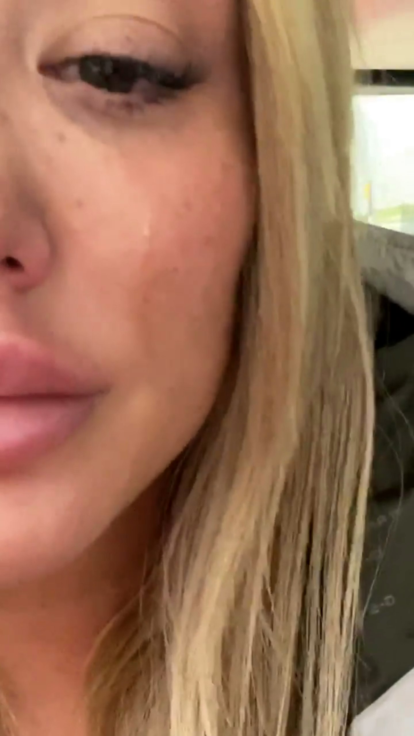 Charlotte Crosby videos herself crying