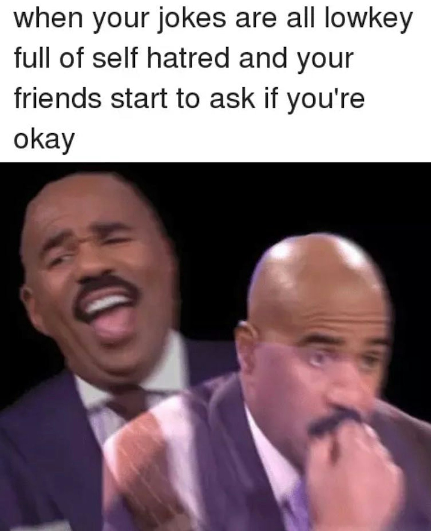 Conflicted Steve Harvey