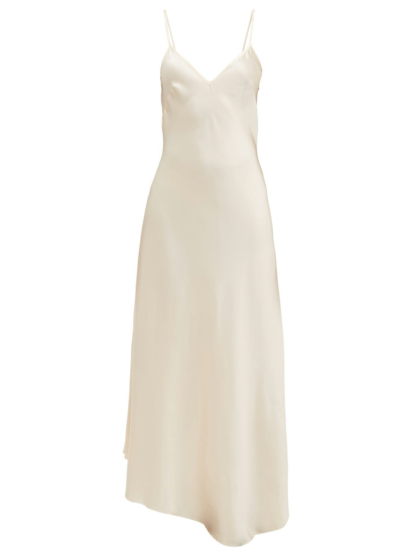 Raey, Dip-hem Silk-satin Slip Dress, £180