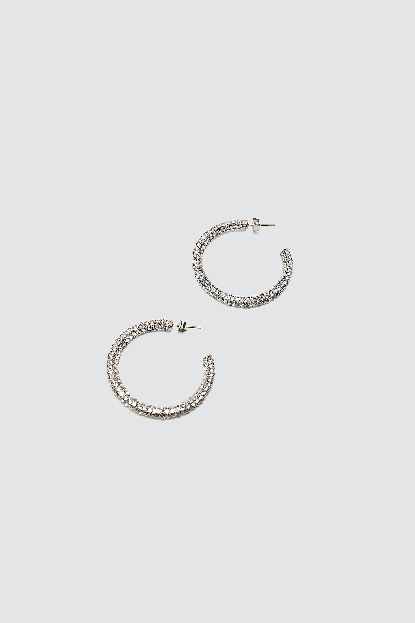 Zara, Bejewelled Hoop Earrings, £12.99