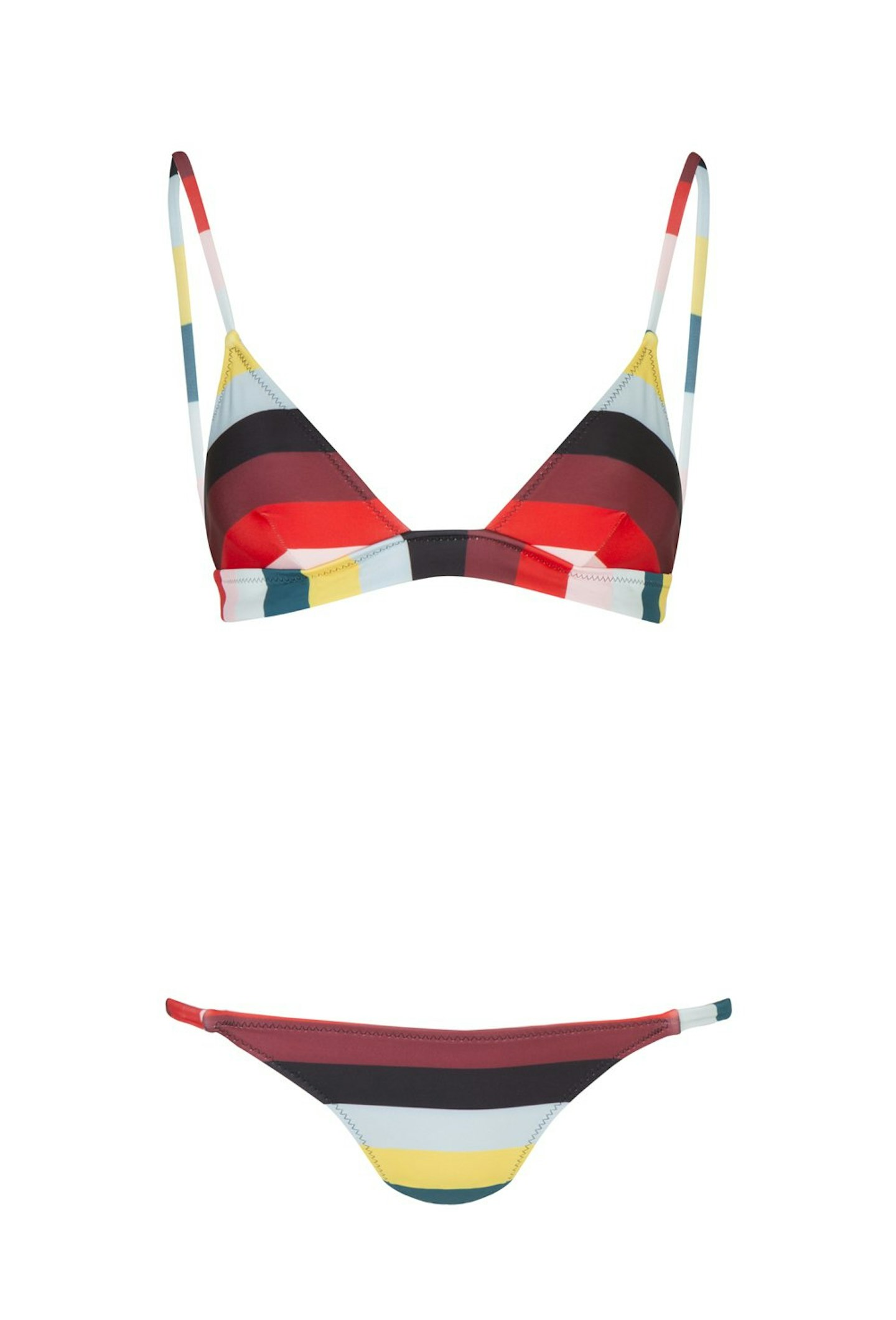 SOLID & STRIPED, Morgan Paradise Stripe Triangle Bikini, £45