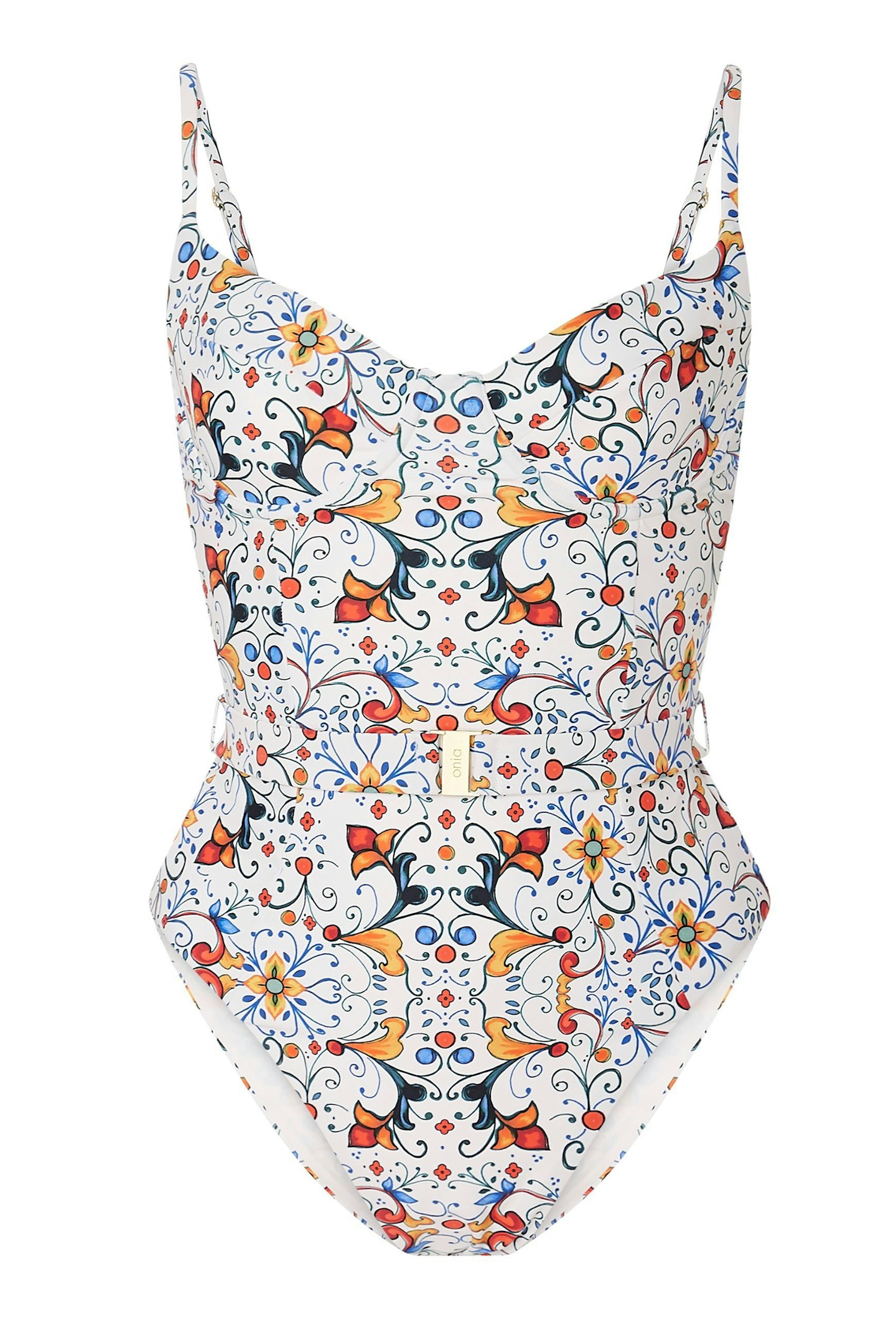 ONIA X WEWOREWHAT, Delicate Tile Print Danielle One Piece, £180