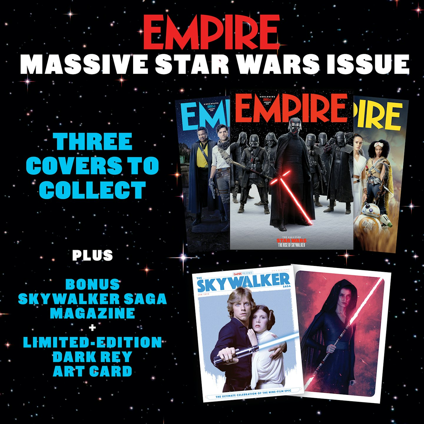Star Wars: Rise Of Skywalker – Jan 2020 issue package