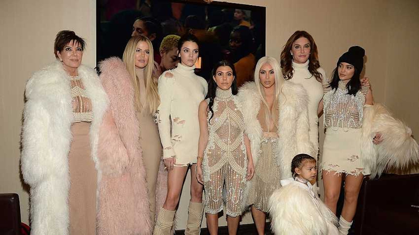 Caitlyn Jenner with the Kardashian family