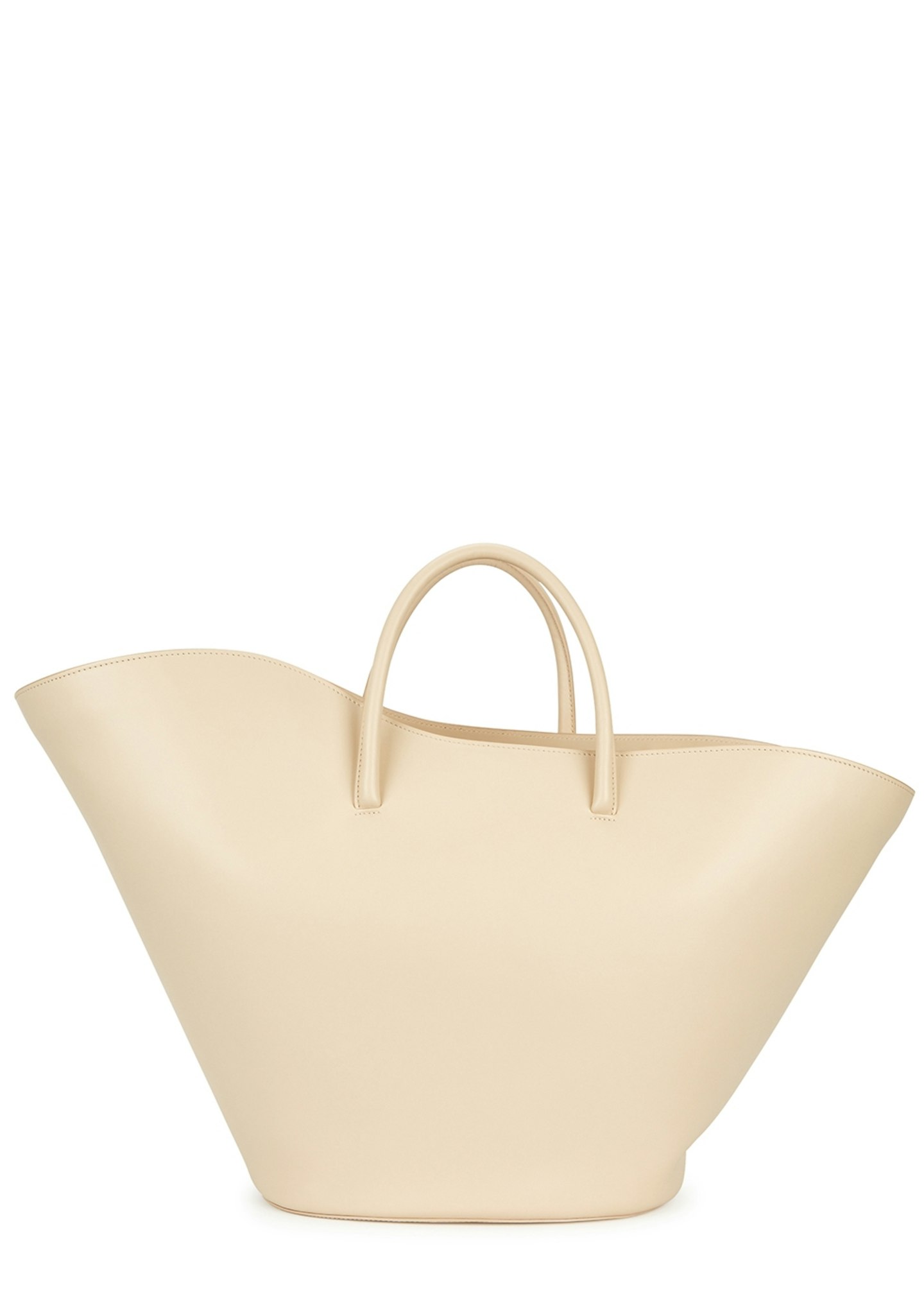 Little Lifner, Tulip Ivory Leather Tote, £515