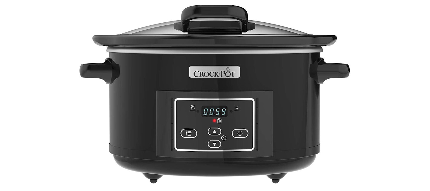 Crock-Pot Lift & Serve Digital Slow Cooker with Hinged Lid and Programmable Countdown Timer, 4.7 Litre