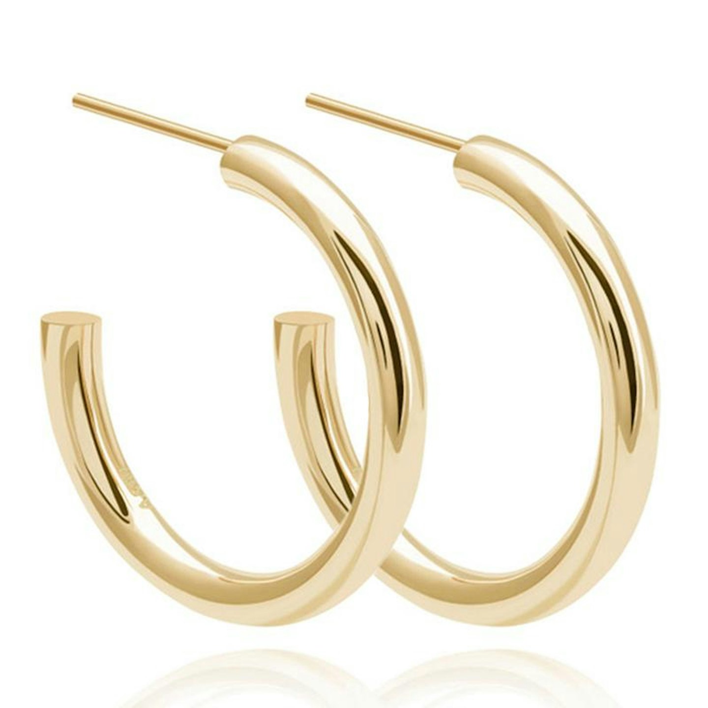 Astrid & Miyu, Basic Large Hoop Earrings in Gold, £60