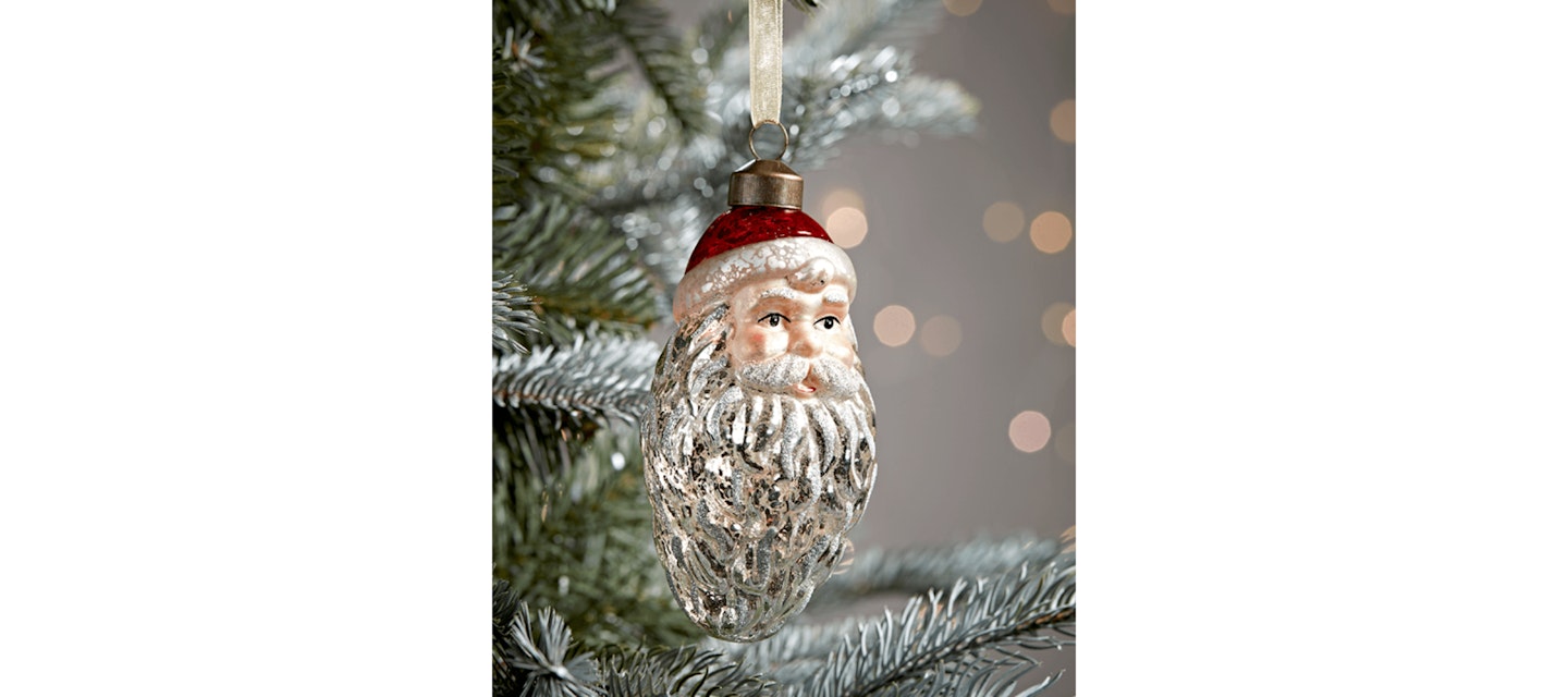 Vintage Style Santa Bauble, £7.50, Cox and Cox