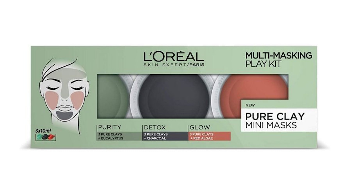 L'Oru00e9al 3 Pure Clays Multi-Masking Face Mask Play