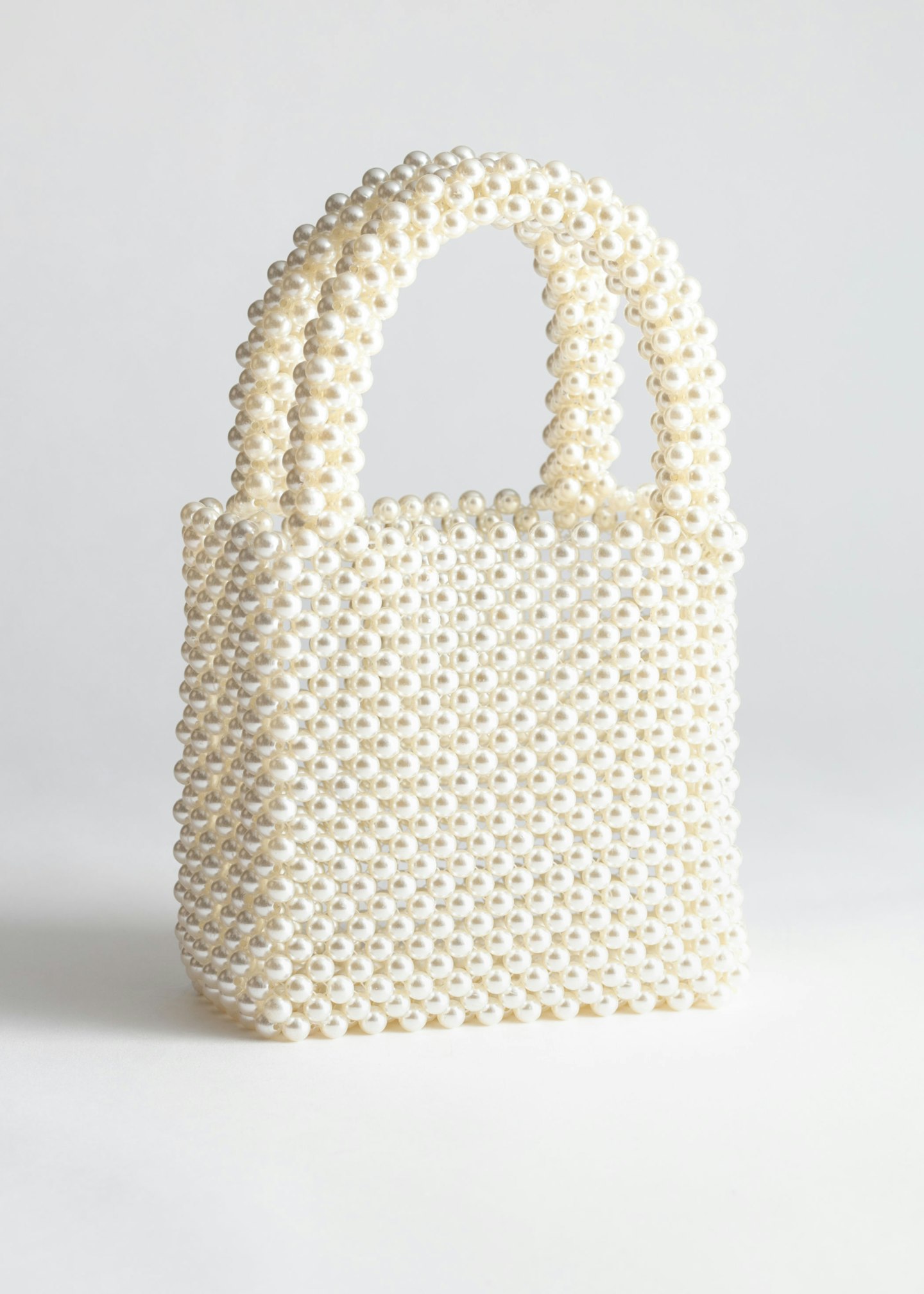 & Other Stories, Pearlescent Beaded Clutch Bag, £55