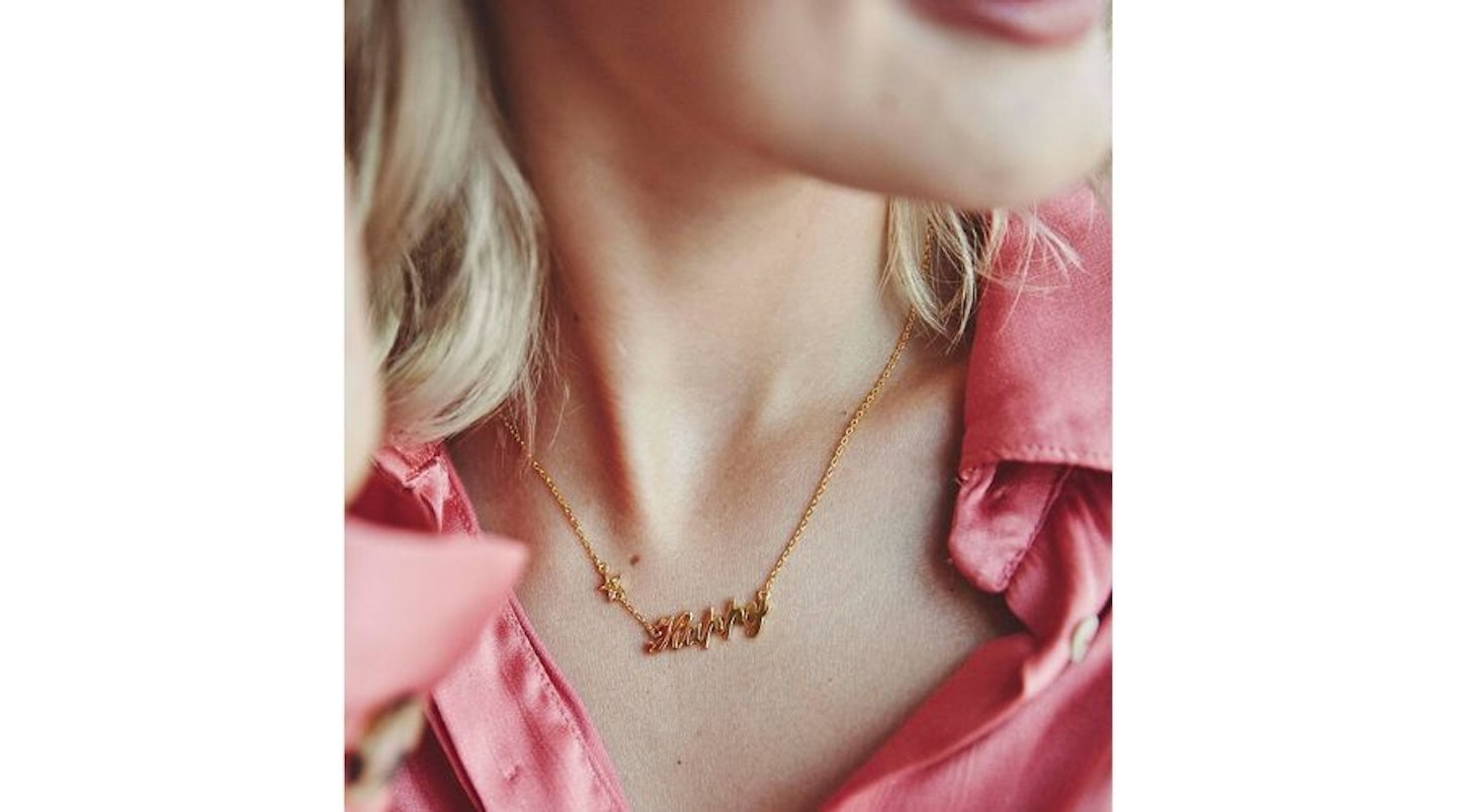 Fearne X Carrie 'Happy' Necklace, £85