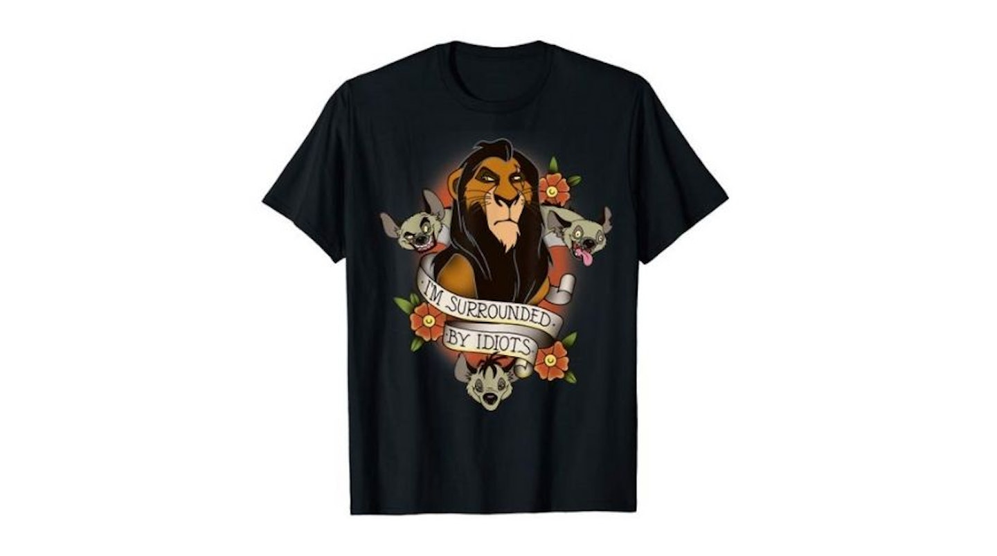 Disney Lion King Scar and Hyenas I'm Surrounded By Idiots T-Shirt