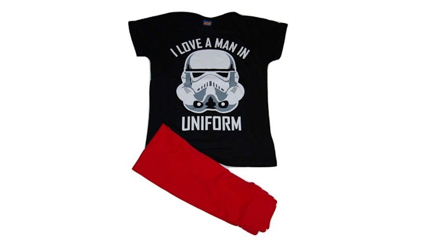 Star Wars Stormtrooper 'I Love A Man in Uniform' Pyjama set, £6.99
