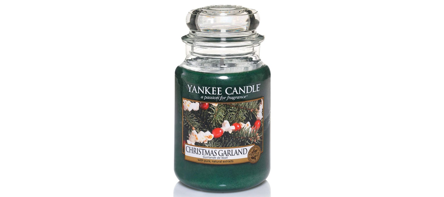 Yankee Candle Large Jar Scented Candle, Christmas Garland,