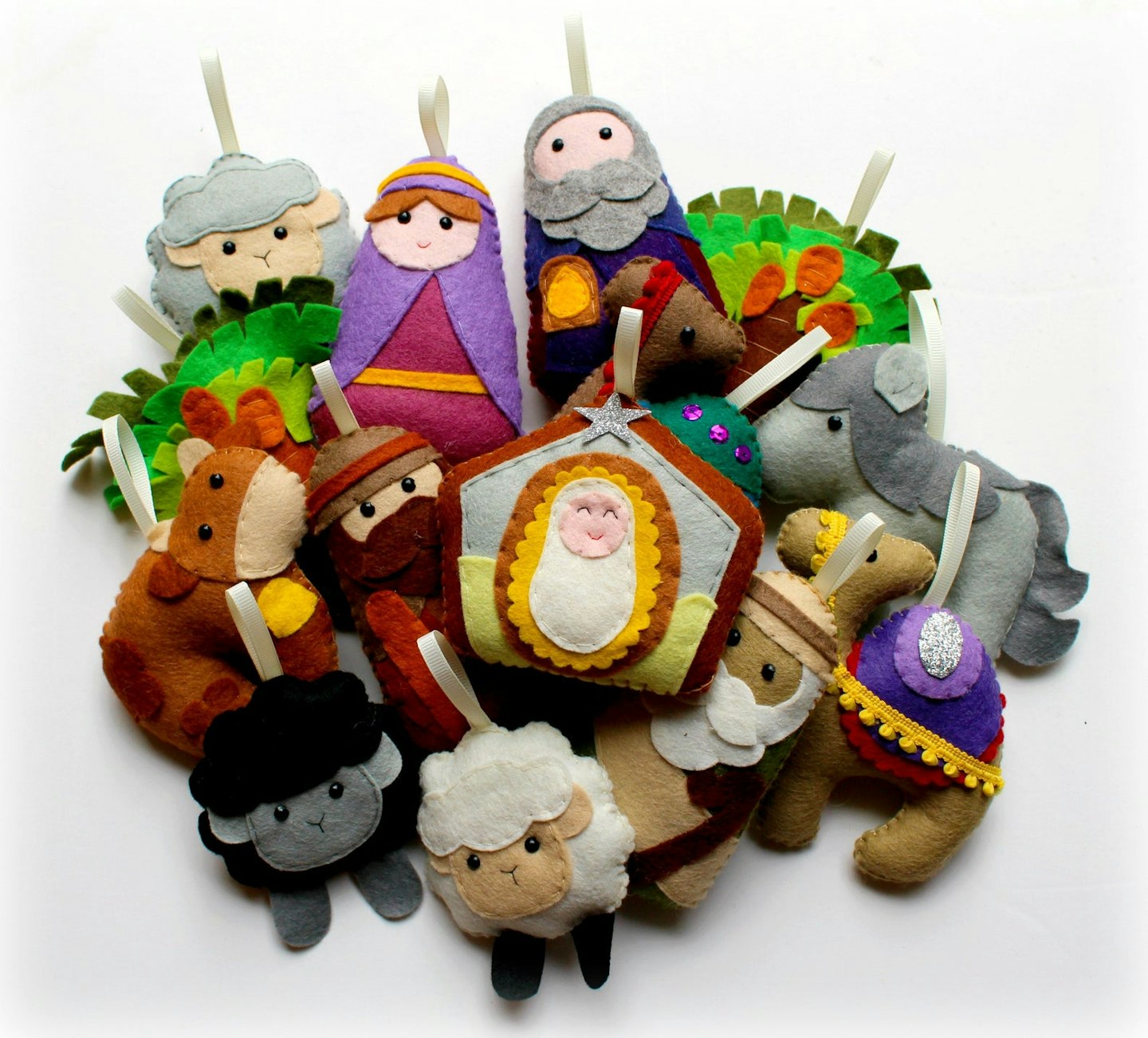 nativity felt decoration