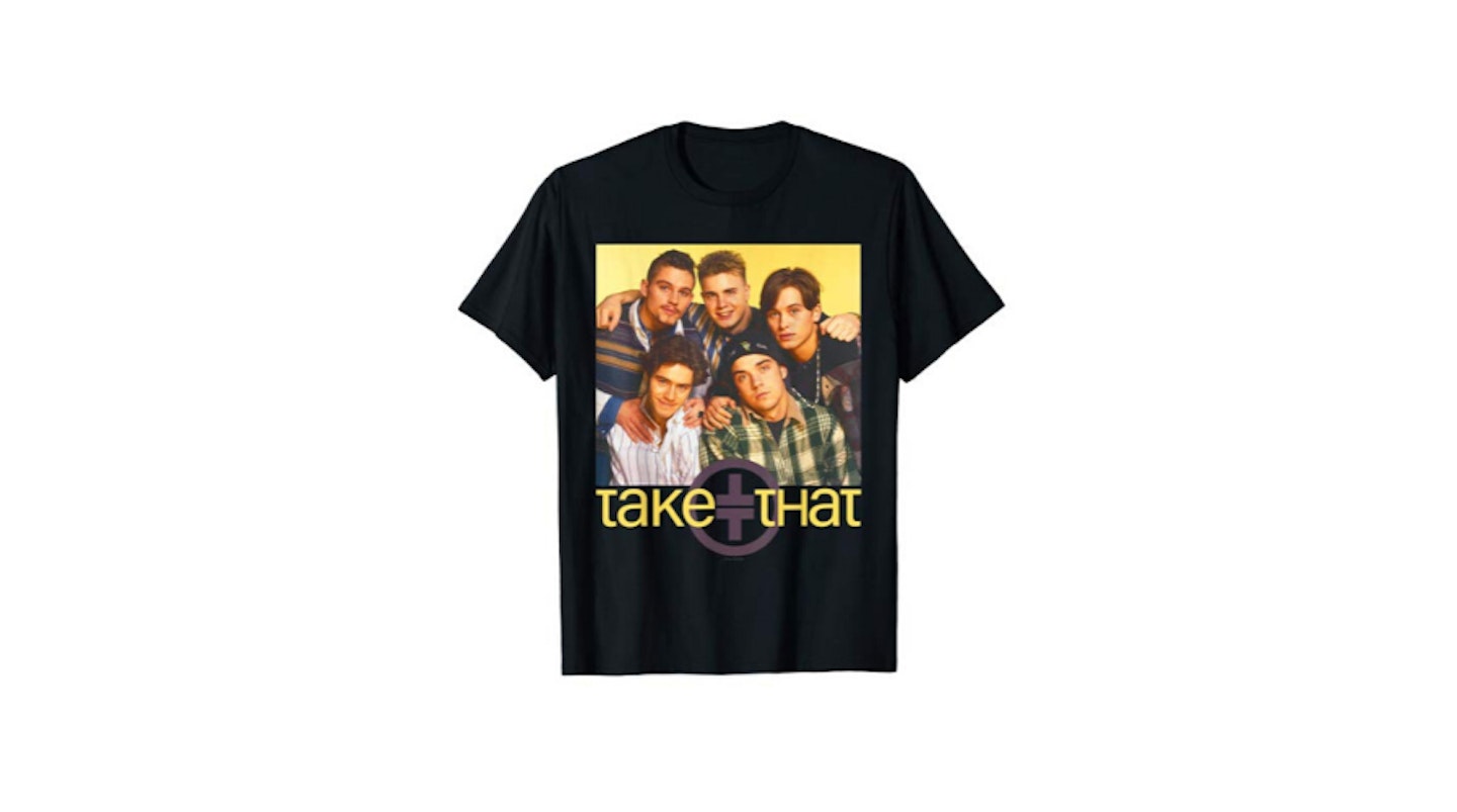 Take That Official Retro 90's Boyband Group Shot T-shirt, £17.99