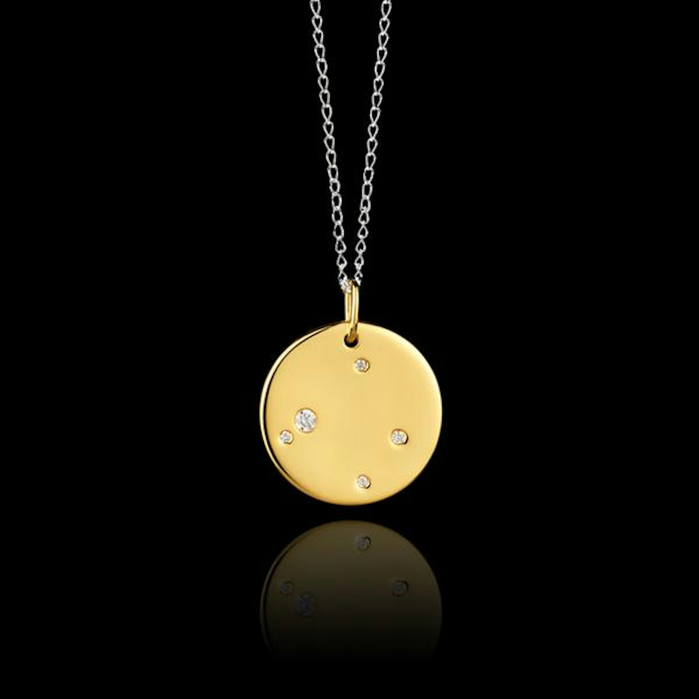 Catherine Zoraida, Gold Zodiac Pendant, £168