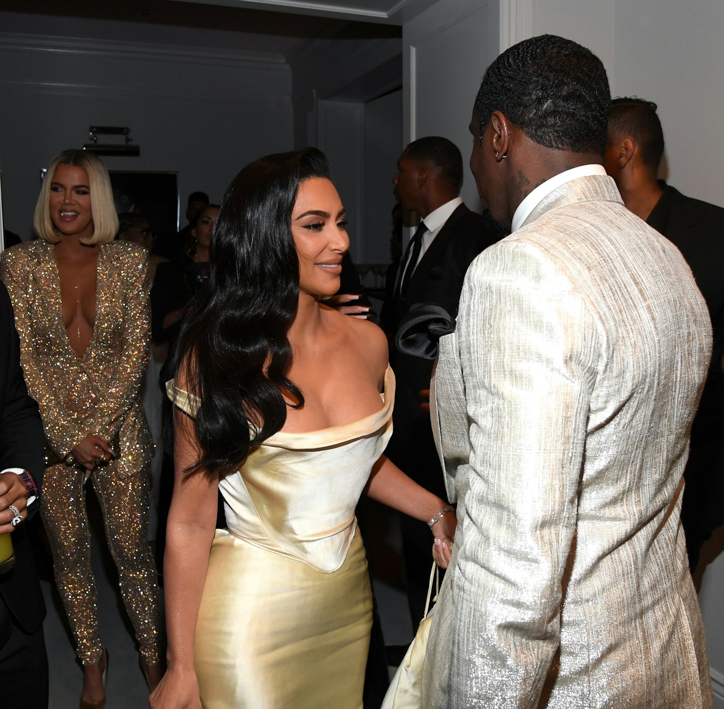 Kim Kardashian West with P Diddy