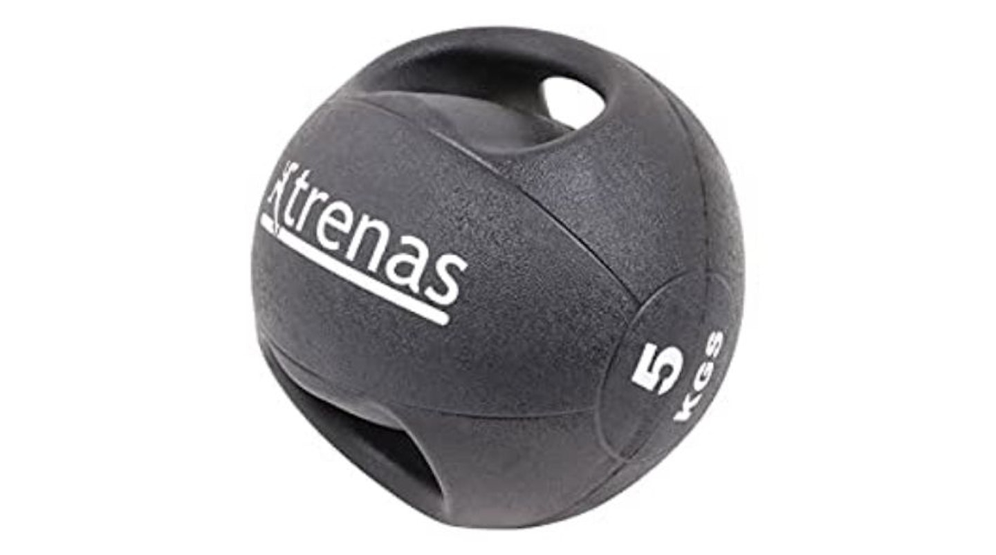 TRENAS Professional Double Handle Medicine Ball PRO, £35.99