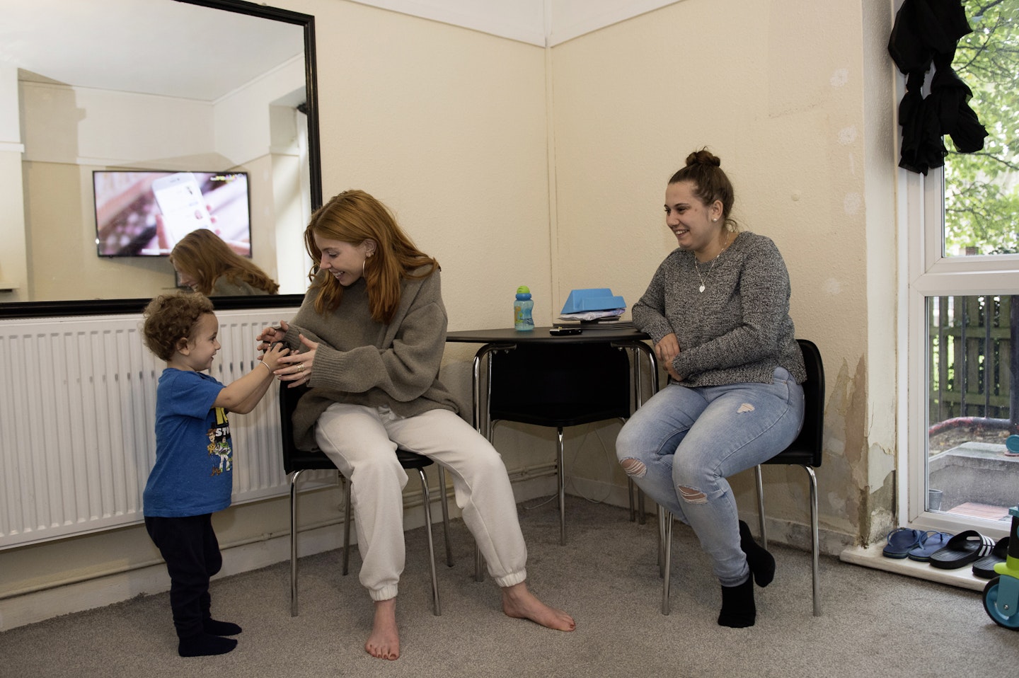Ronnie and two-year-old Orlando are in temporary housing
