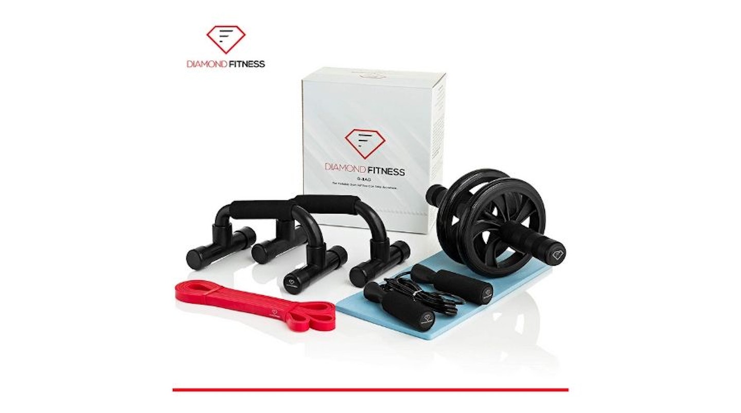 Diamond Fitness Premium Ab Roller Wheel Workout Set, £24.99