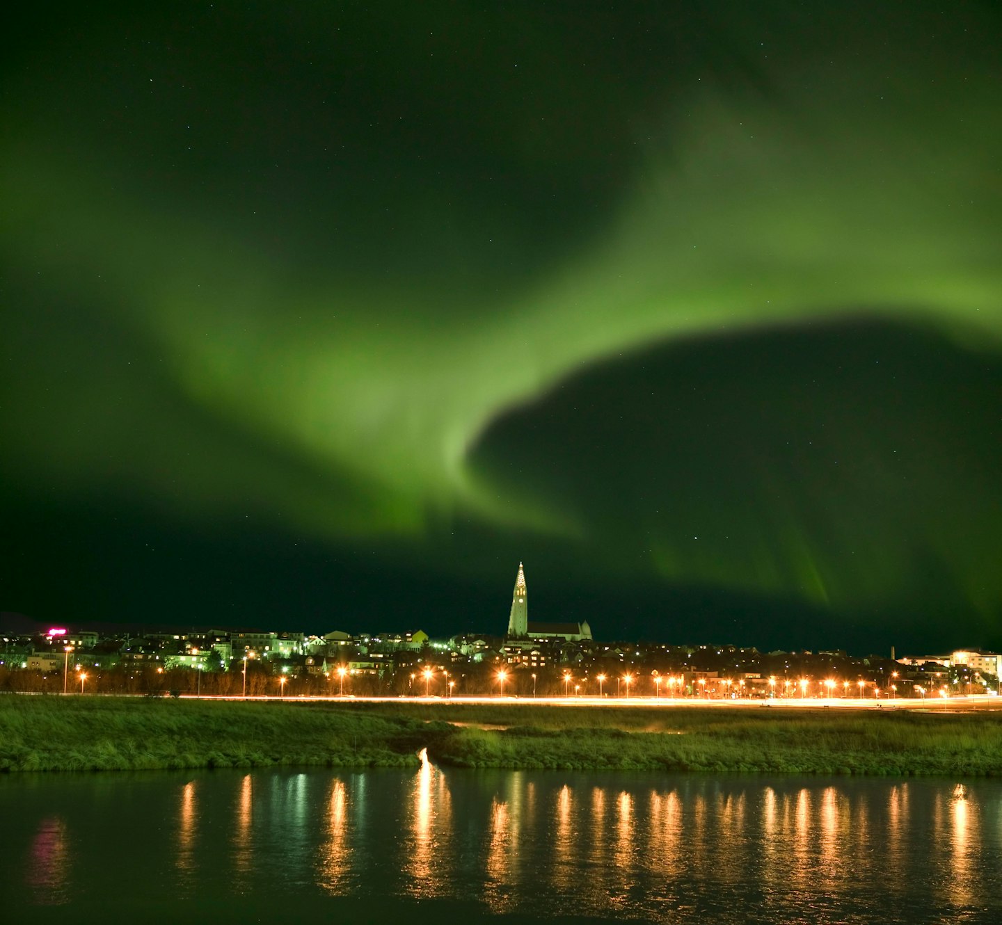 Northern lights Reykjavik 