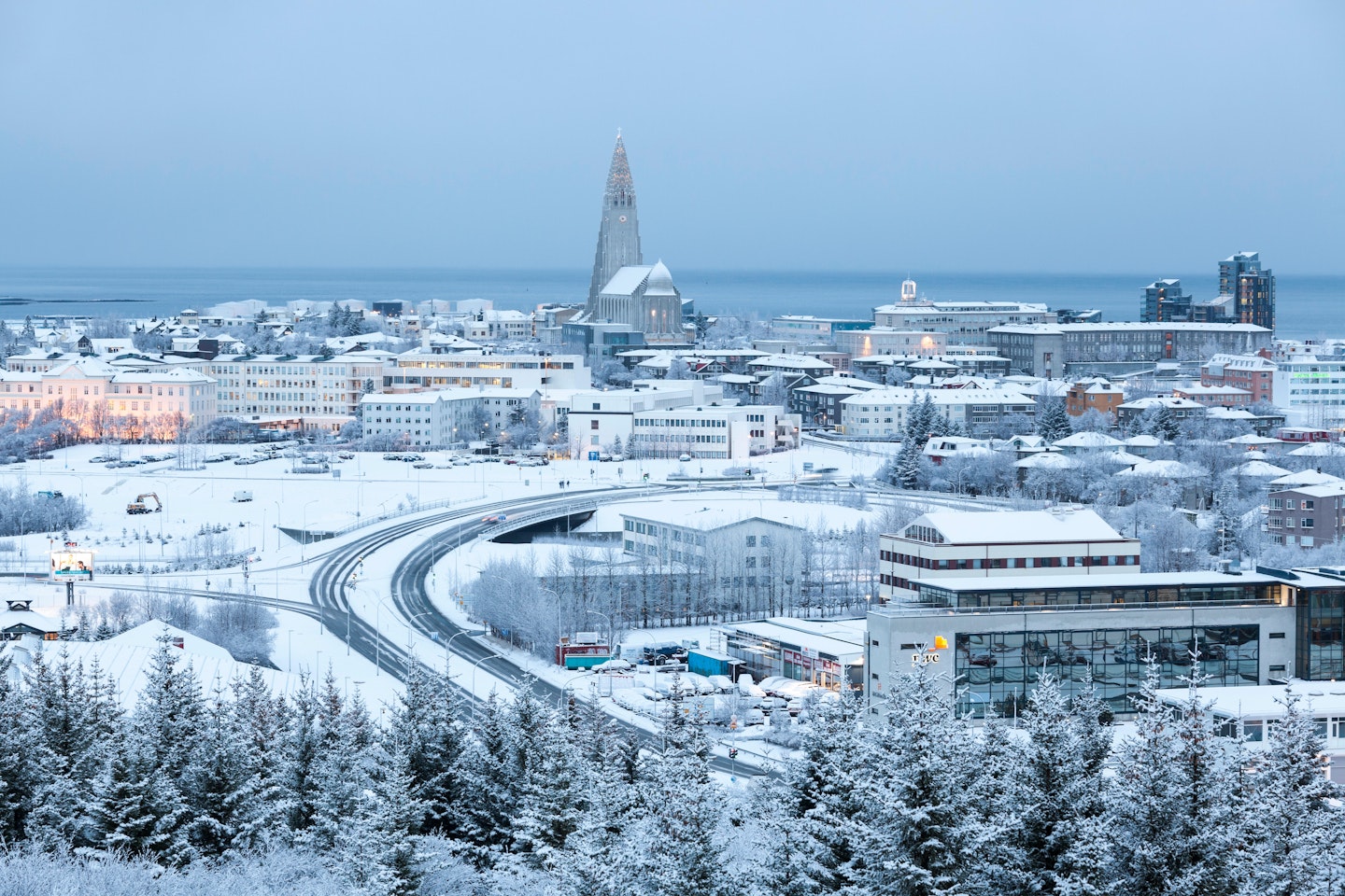 Reykjavik in winter 