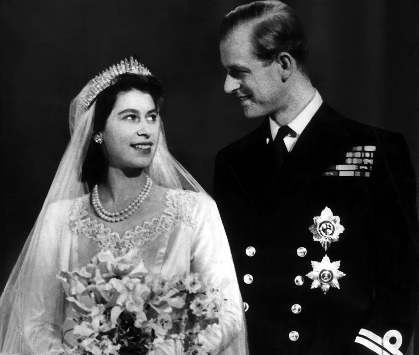 The Queen and Prince Philip wedding day