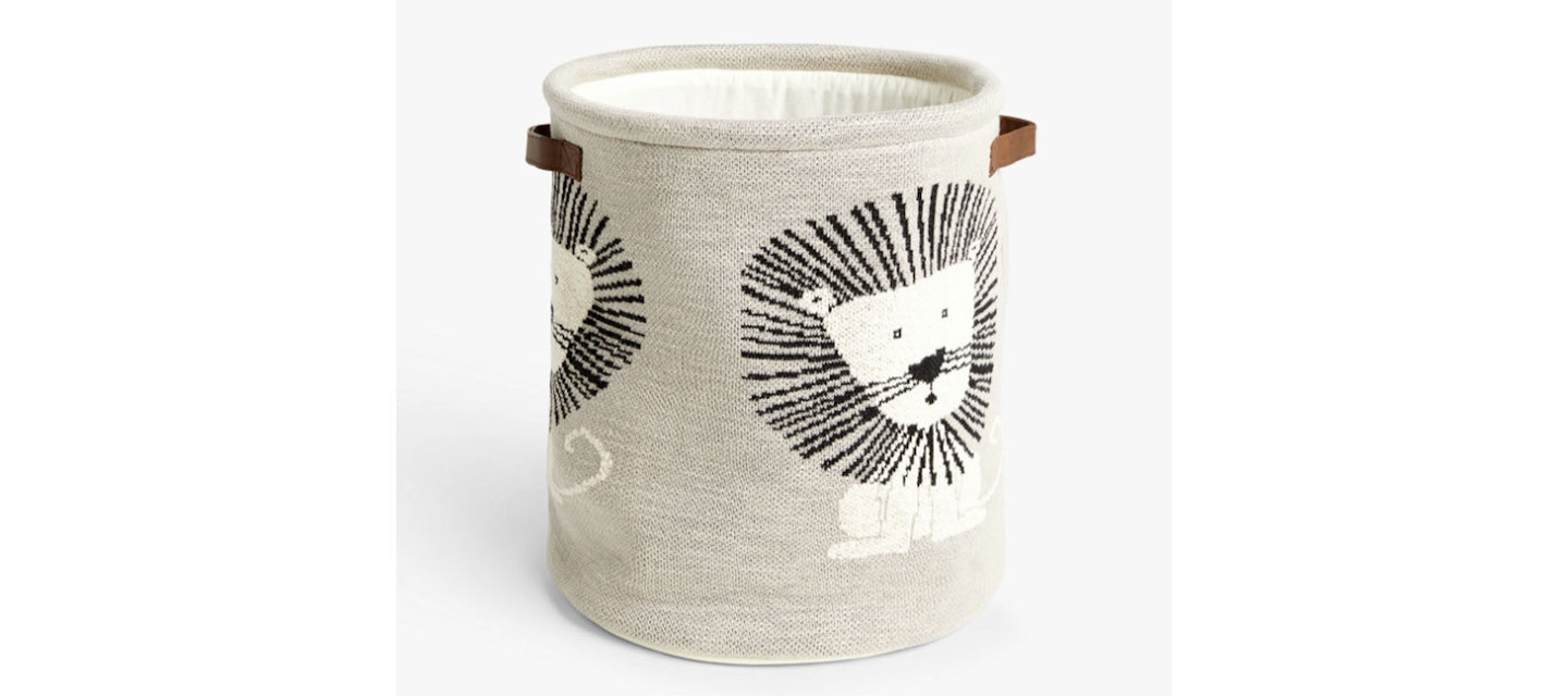 little home at John Lewis Lion Knitted Storage Basket