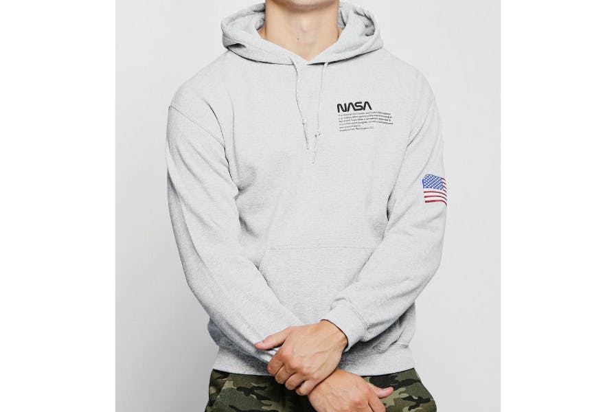 Boohooman sales nasa hoodie