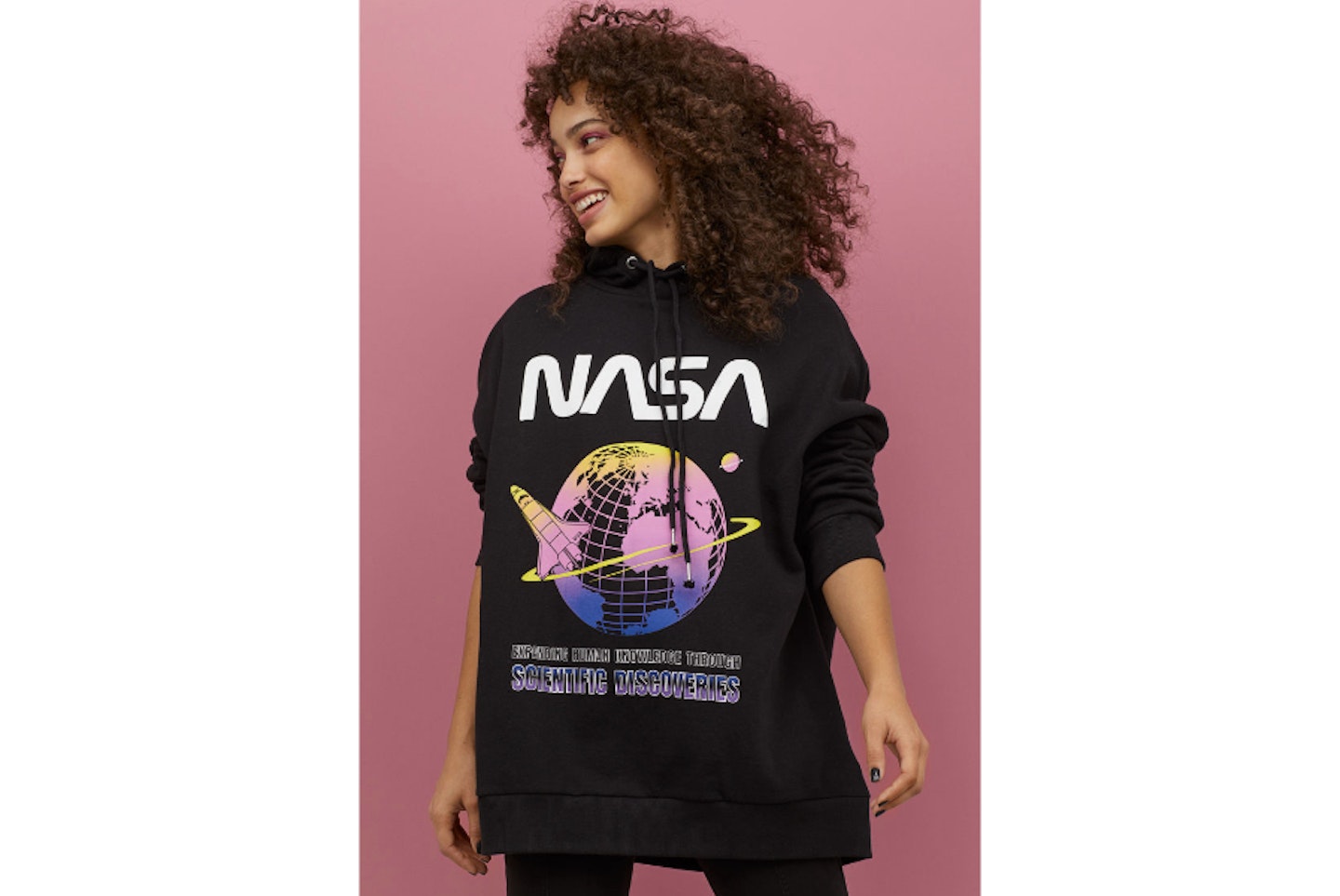 NASA Cotton Oversized Hooded Top, £19.99