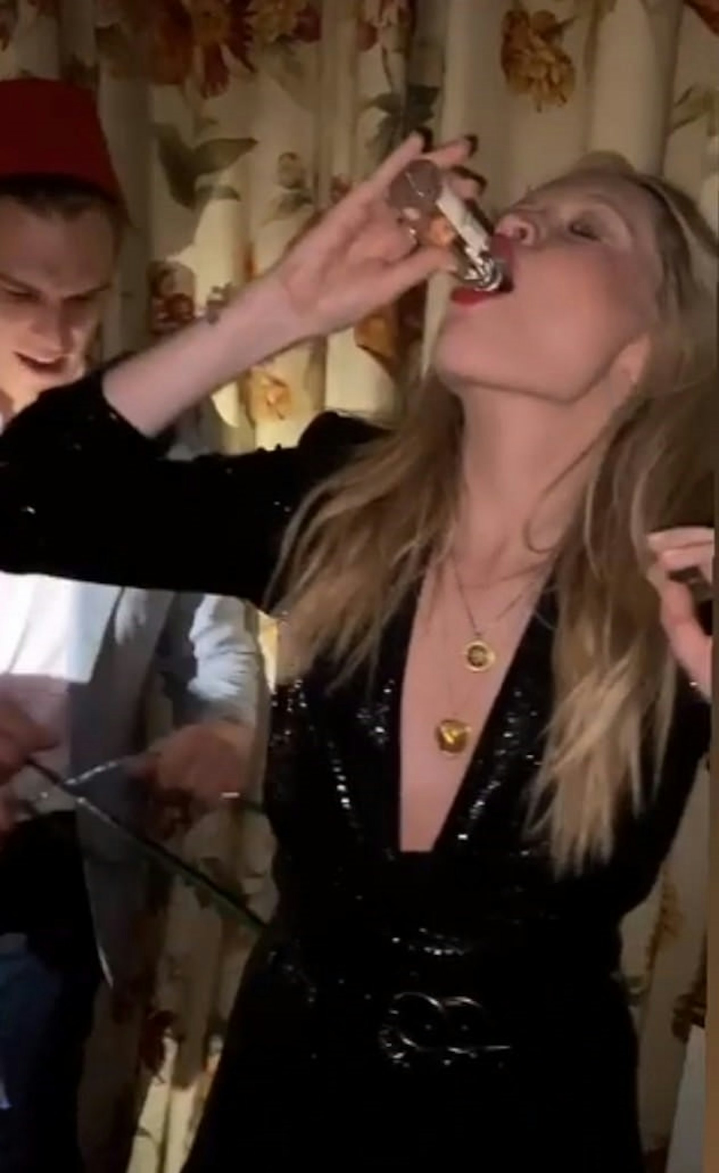 Laura Whitmore takes a shot