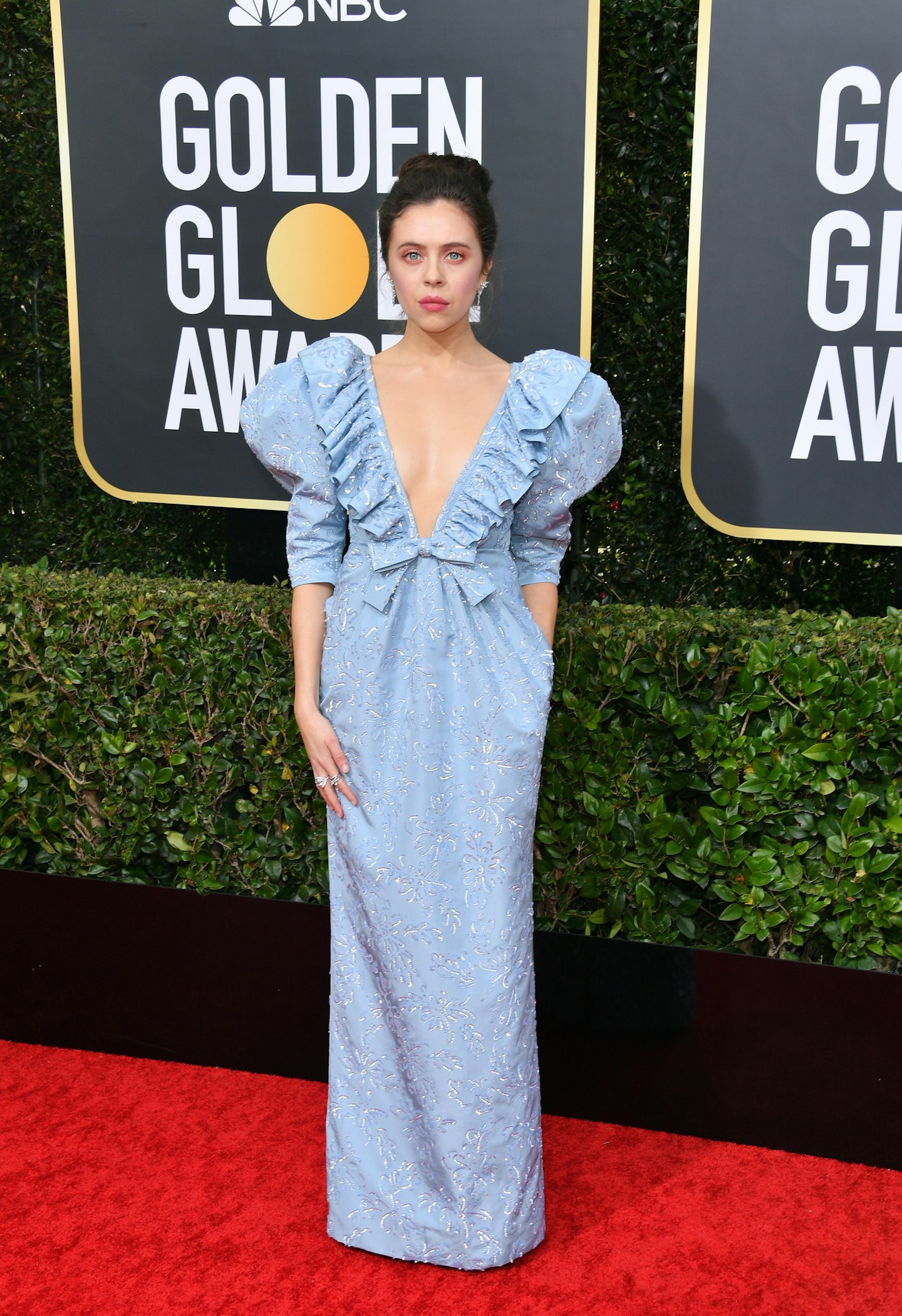 Bel Powley in Miu Miu