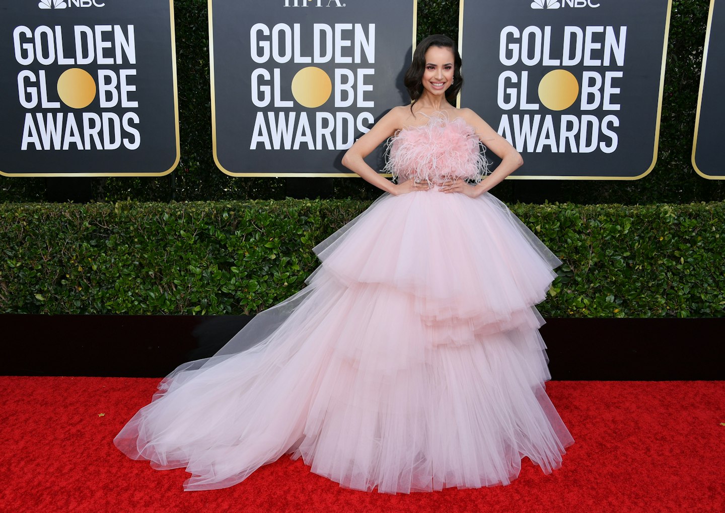 Sofia Carson wearing Giambattista Valli Haute Couture