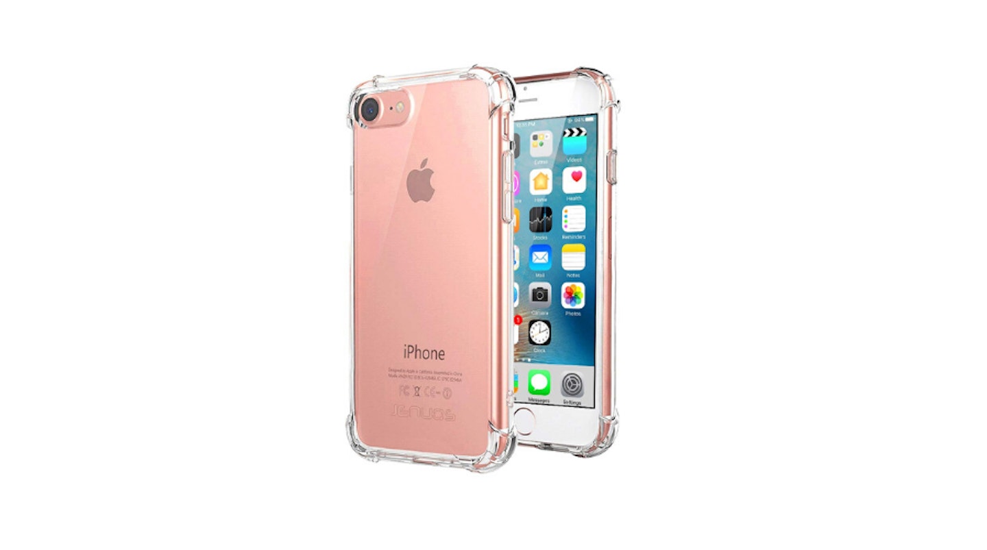 Jenuos iPhone 7/8 Silicone Shockproof Case, Clear