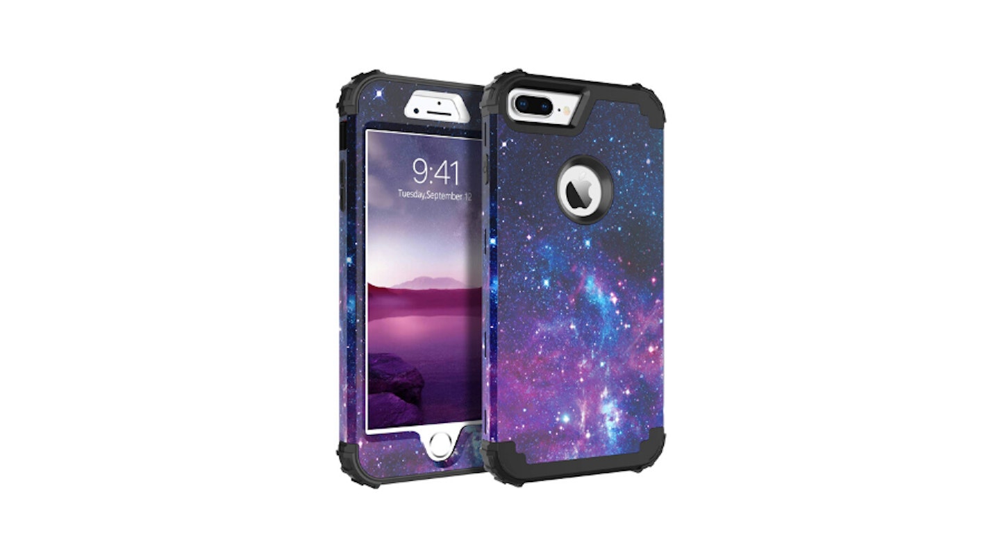 BENTOBEN iPhone 7/8 Plus Heavy Duty Bumper Protective Case, Nebula