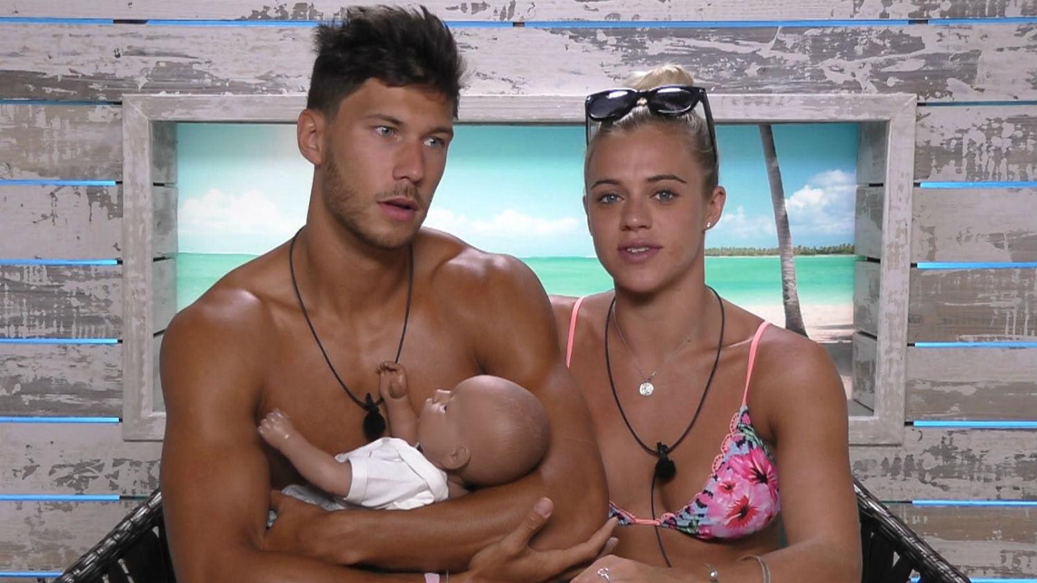 love island jack fowler baby challenge
