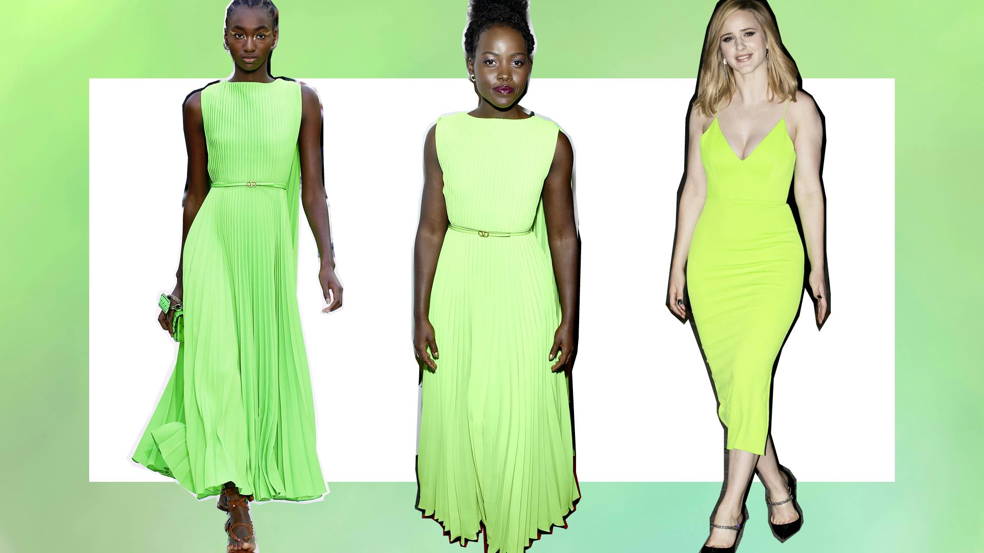 Luminous Green Dresses