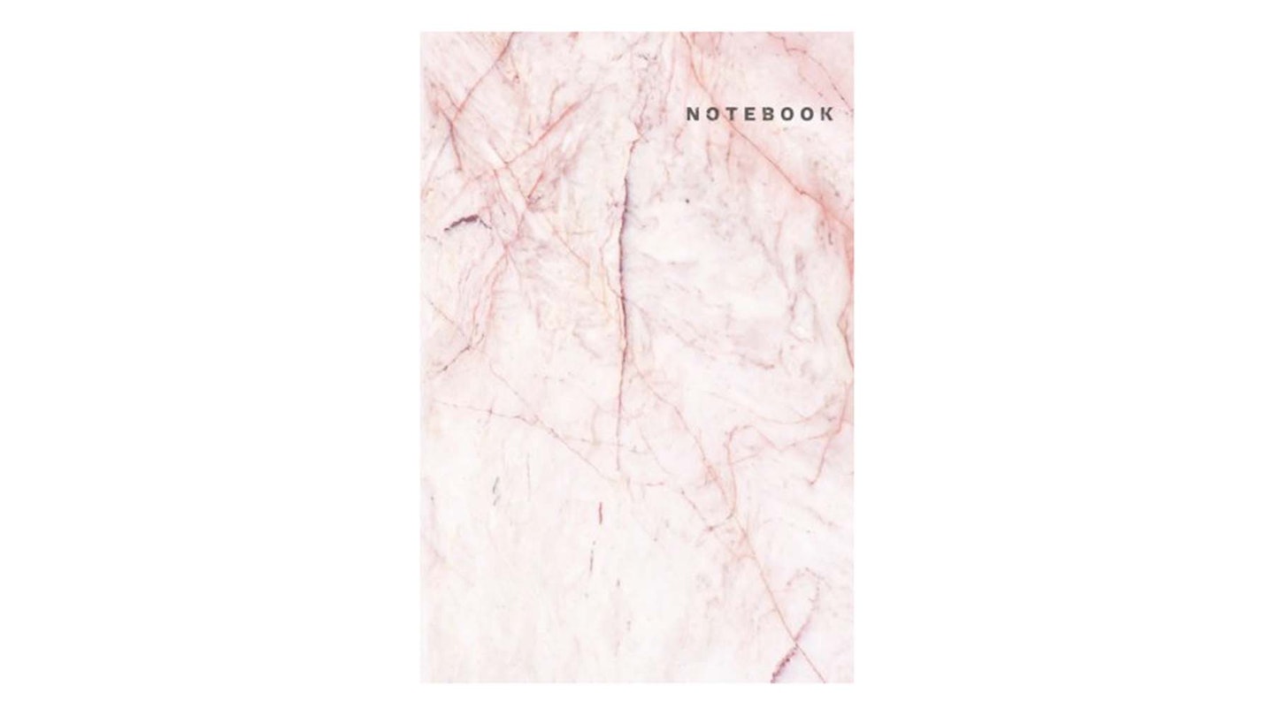 Pink Marble Notebook-Ruled Notebook