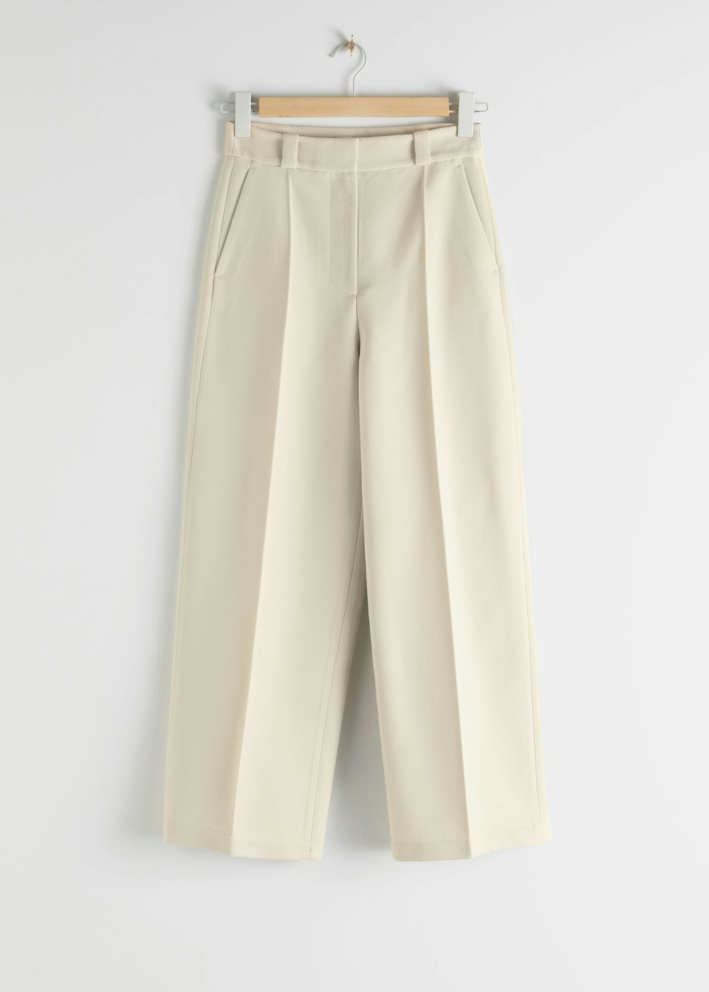& Other Stories, Wide Leg Wool Twill Trousers, £65